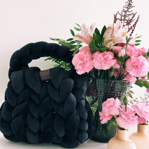 Samettilaukku, musta, XS